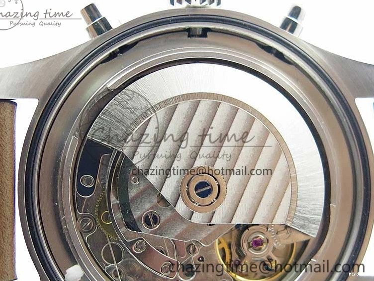 MIROTIME 0103 Pilot Chrono IW377726 ZF 1:1 Best Edition Green Dial on Brown Leather Strap A Trendsetting 7125